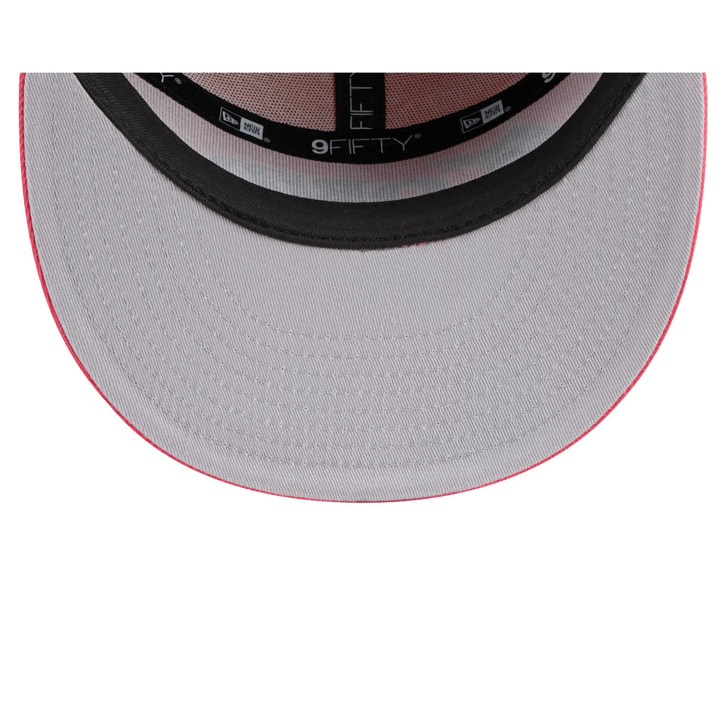 Miami Marlins Coral Split Panel 9FIFTY Snapback Hat
