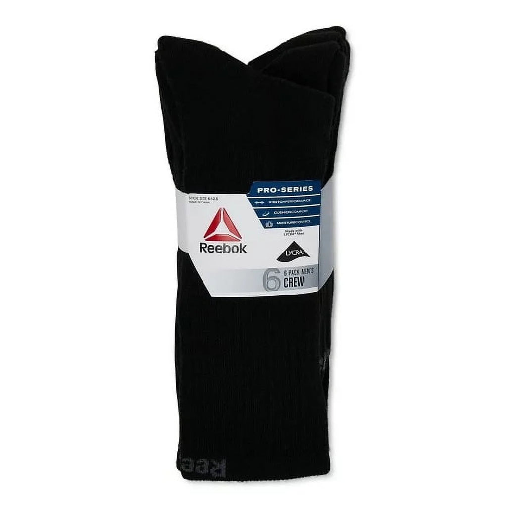 Men'S Socks, Pro Series Crew Socks, Stocking Stuffers, 6-Pack